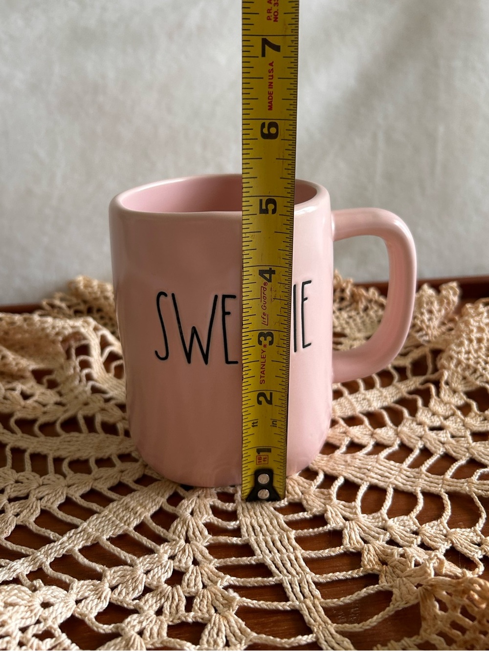 EUC Rae Dunn Pink “Sweetie” Mug - Soft Girl Cottagecore Aesthetic - Picture 6 of 8